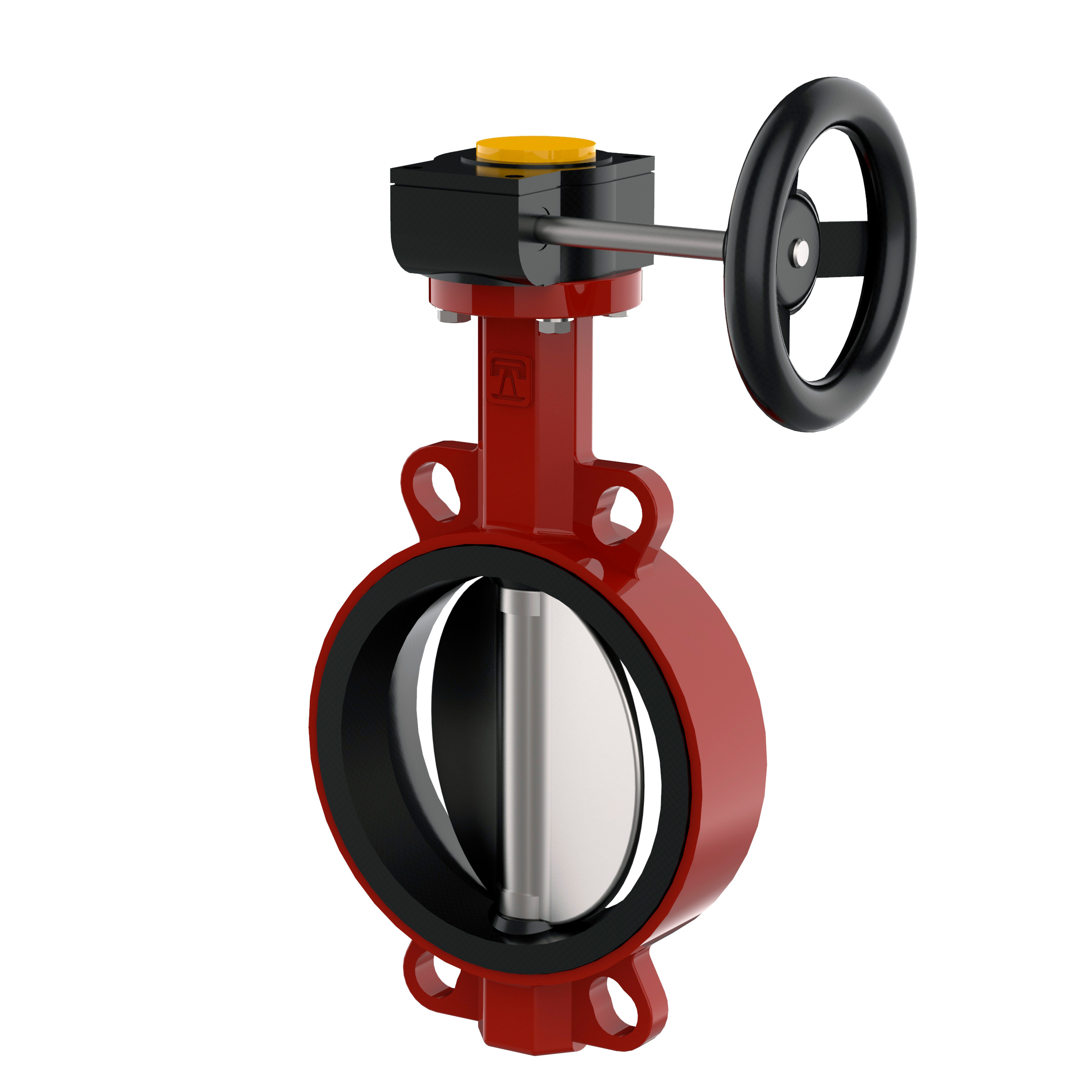 Wafer type butterfly valve and stainless steel disk and EPDM seat, DN32/40, PN16. PA300 series 